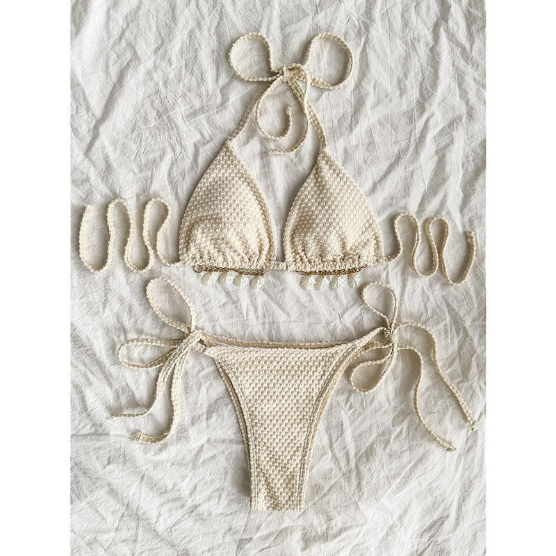 Bikini halter lacé femme pour la plage