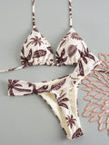 bikini plissé taille basse