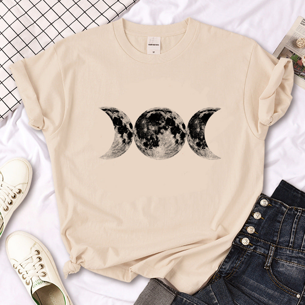 T-shirt femme gothique triple lune sorcière