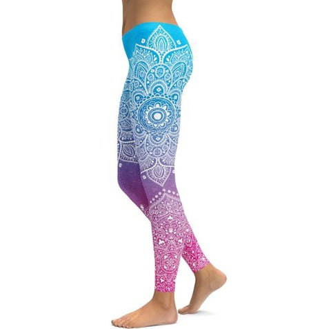 Pantalon de yoga imprimé femme fitness