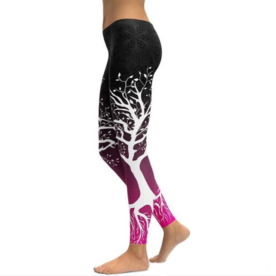 Pantalon de yoga imprimé femme fitness