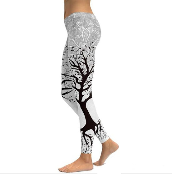 Pantalon de yoga imprimé femme fitness