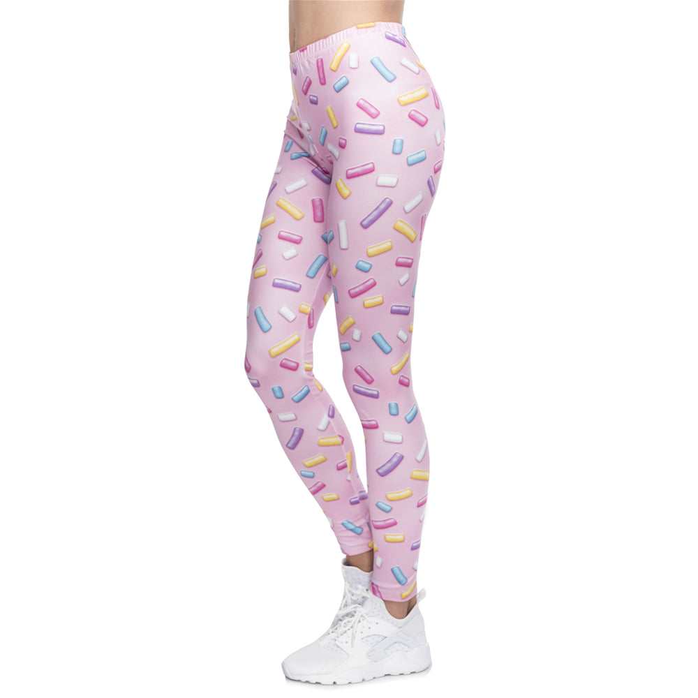 Legging de sport court imprimé