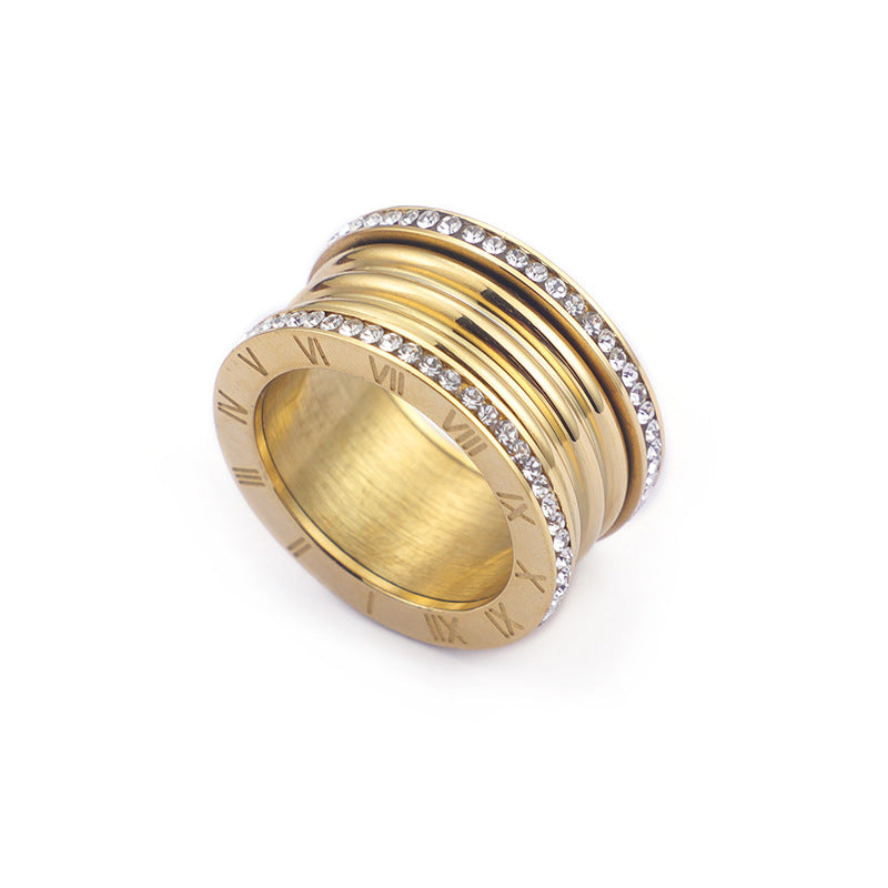 Bague femme acier inoxydable multicolore