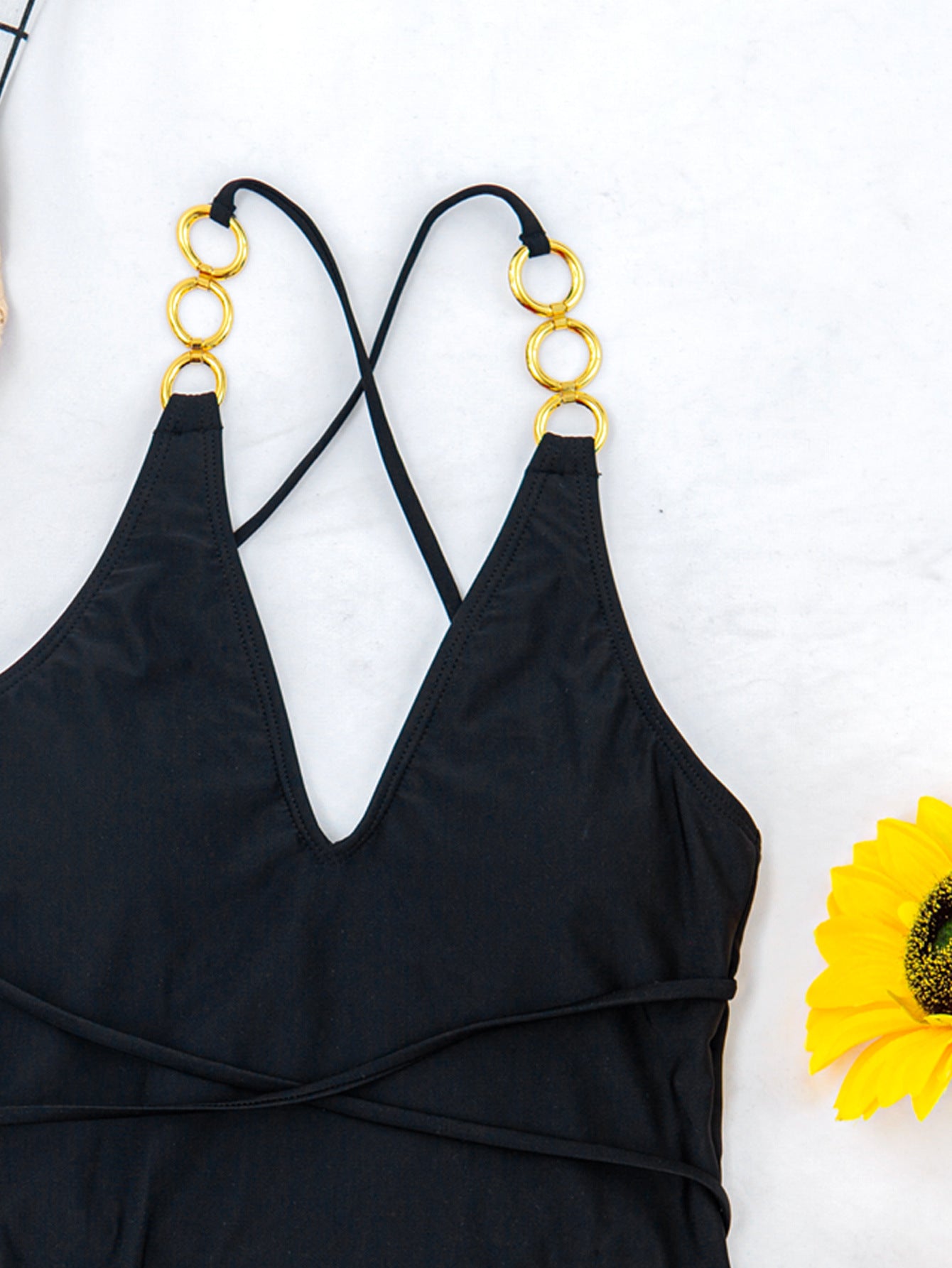Maillot de bain une pièce couleur unie sexy