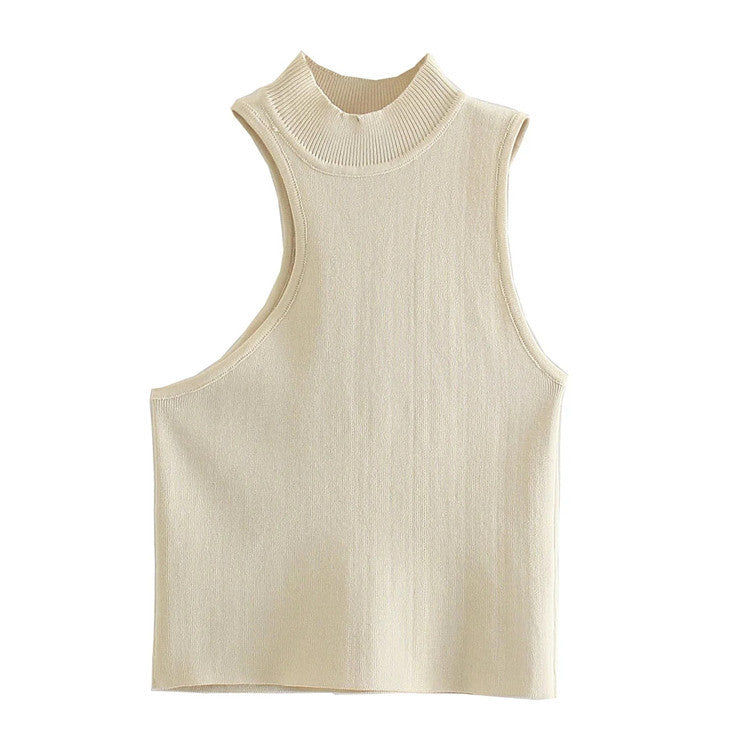 Gilets sans manches à la coupe asymétrique