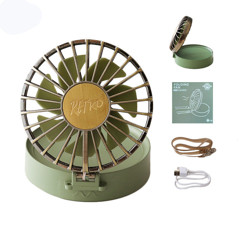 Mini ventilateur pliable rétro