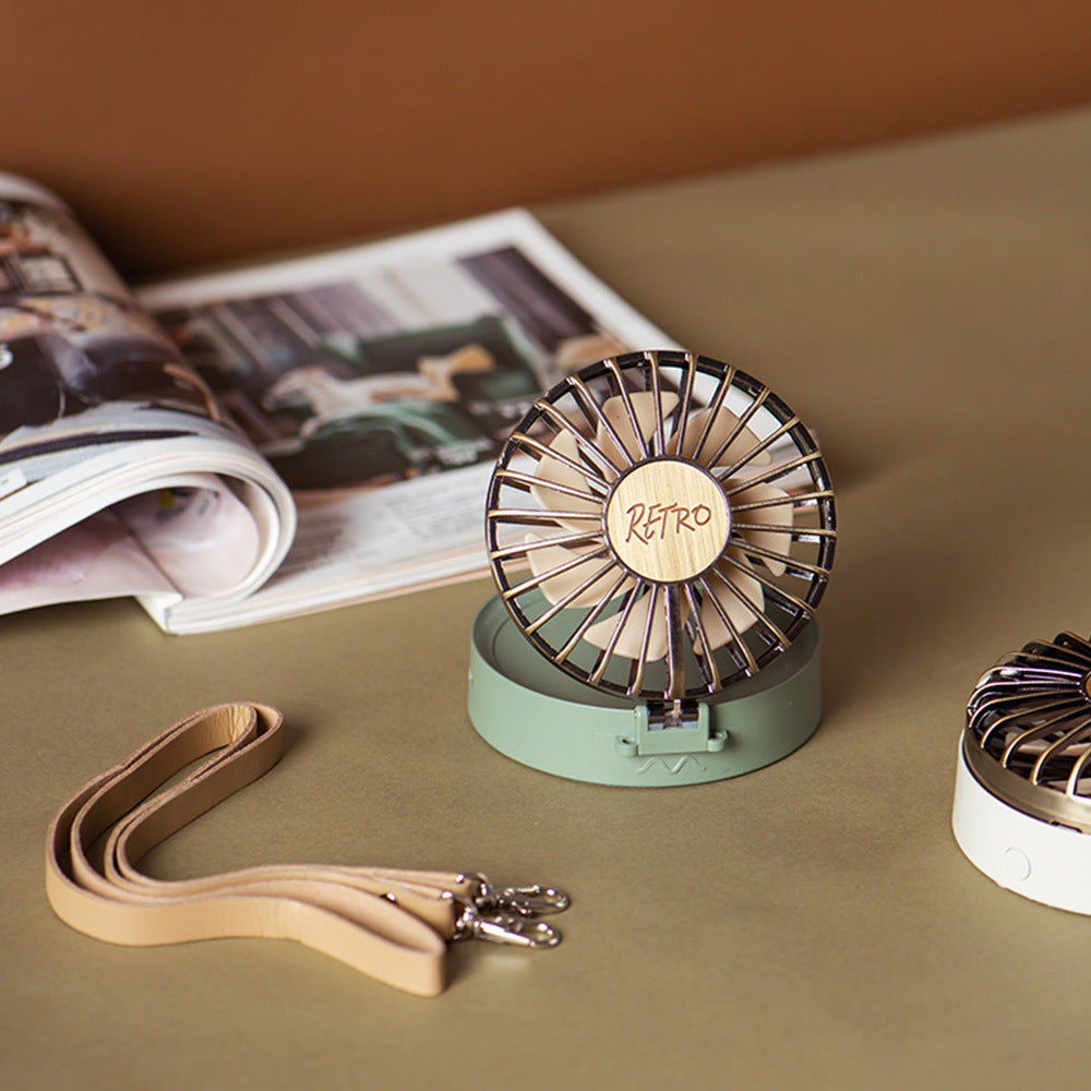 Mini ventilateur pliable rétro