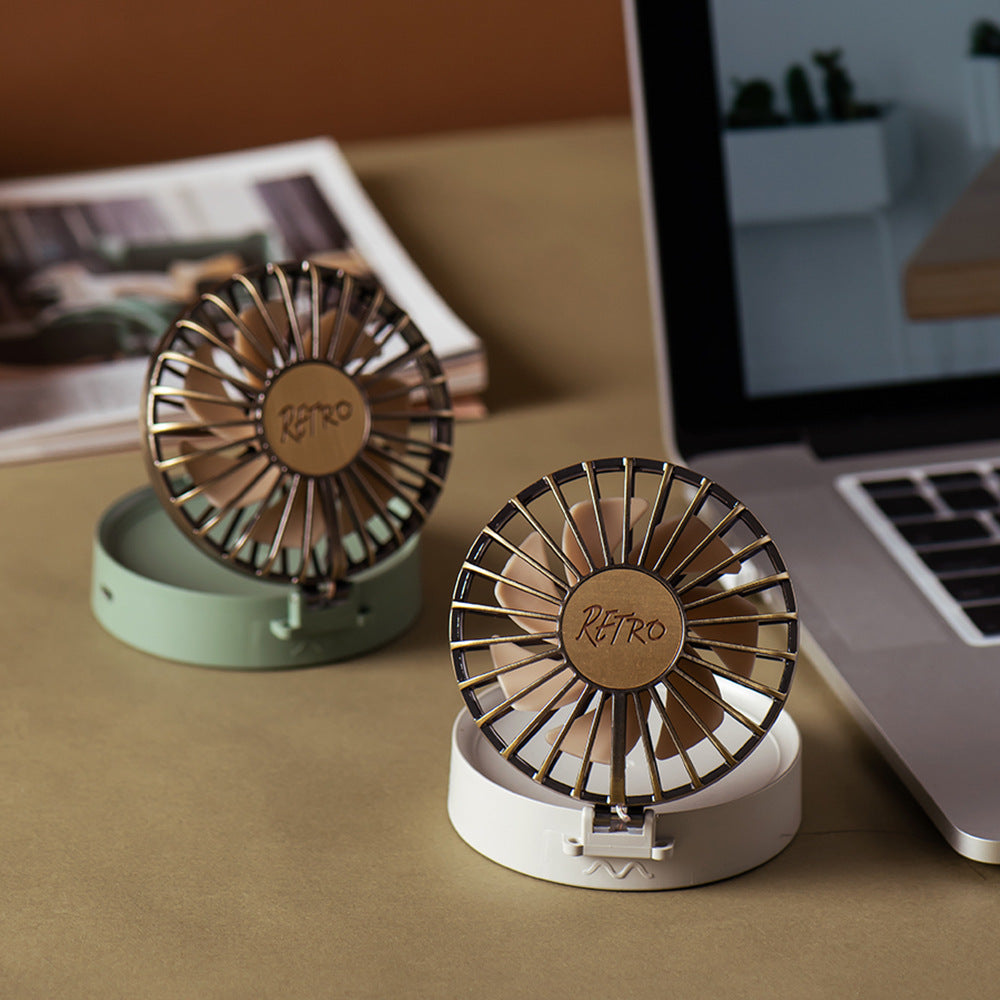 Mini ventilateur pliable rétro