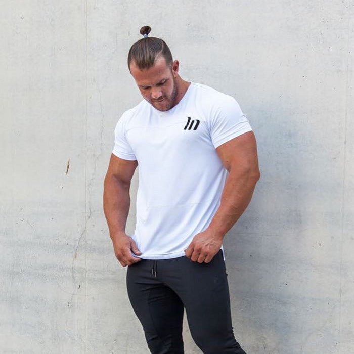 T-shirt de sport moulant à séchage rapide