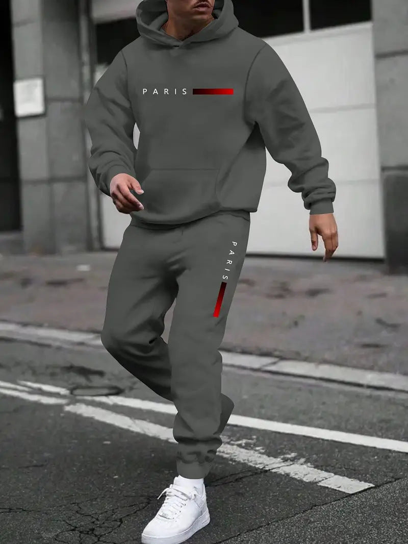 Ensemble sweat et pantalon imprimé mode homme