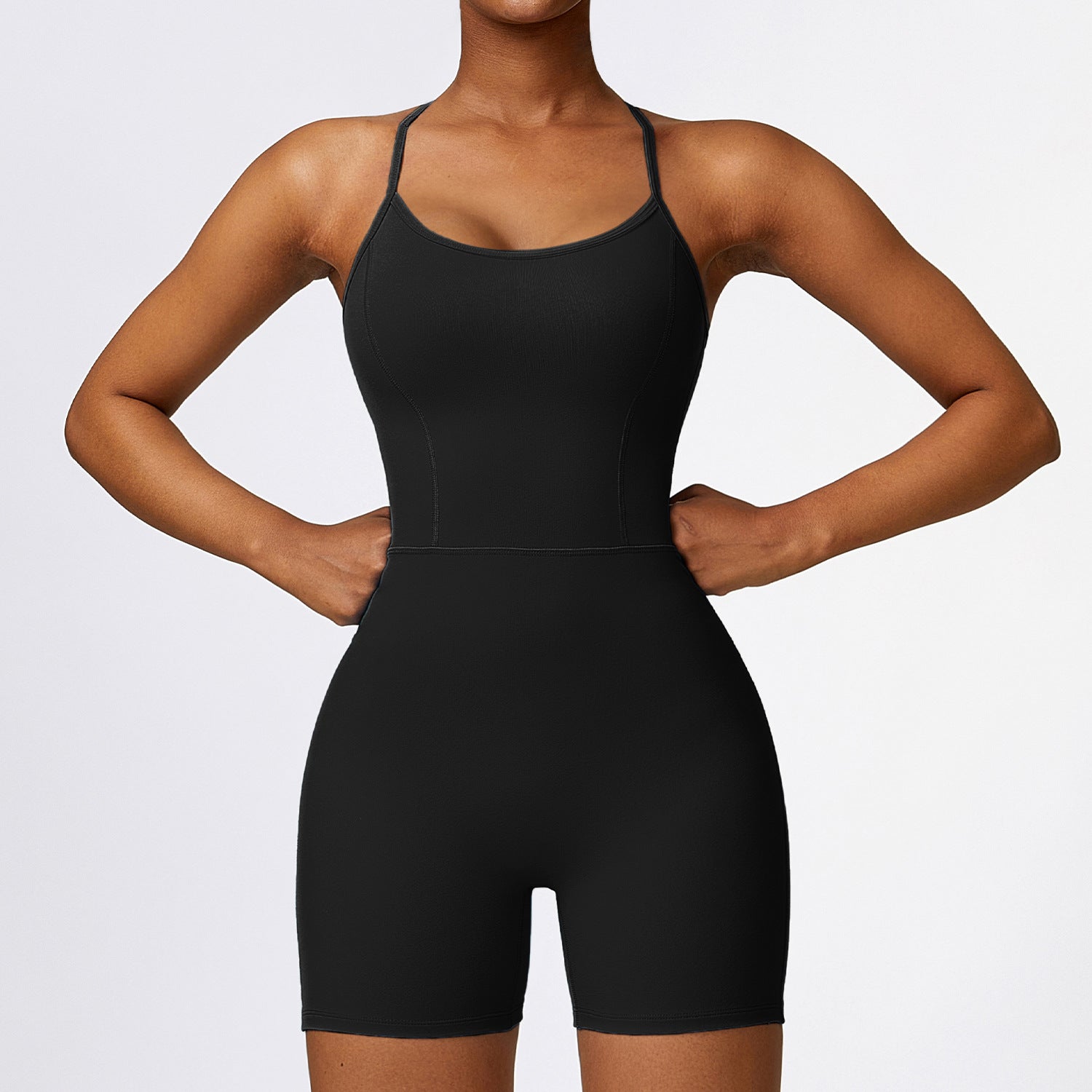 Combinaison de yoga gainante et galbe-fesses