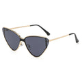 Lunettes de soleil rétro œil de chat femme
