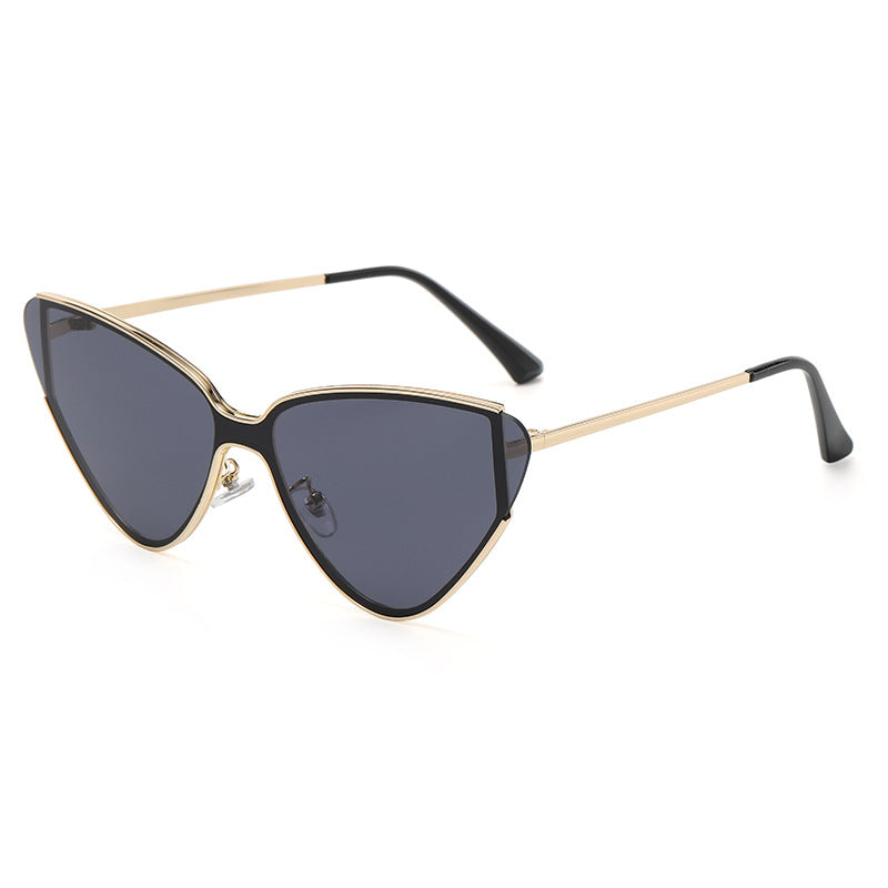 Lunettes de soleil rétro œil de chat femme