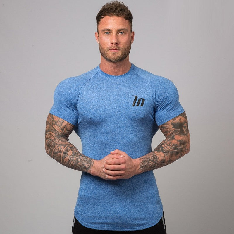 T-shirt de sport moulant à séchage rapide