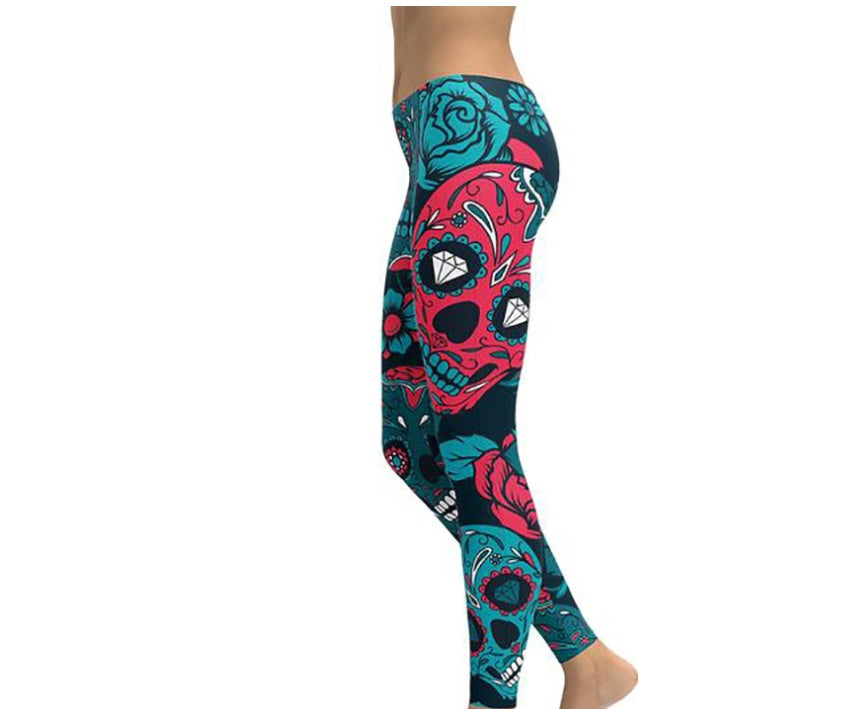 Pantalon de yoga imprimé femme fitness