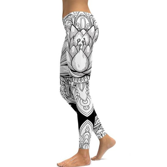Pantalon de yoga imprimé femme fitness