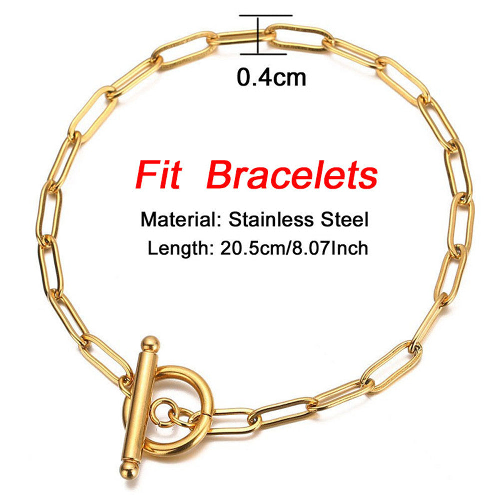 Collier chaîne carrée en acier inoxydable