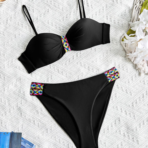 Bikini deux pièces personnalisé pour femme