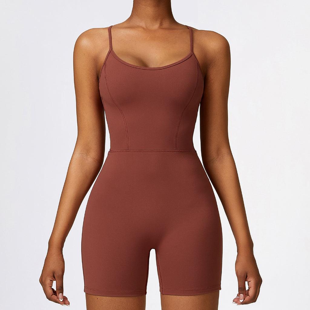Combinaison de yoga gainante et galbe-fesses
