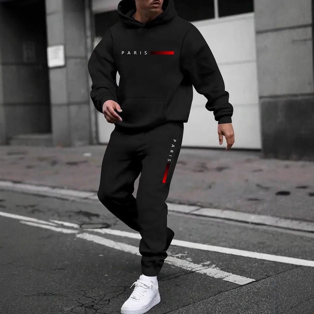Ensemble sweat et pantalon imprimé mode homme