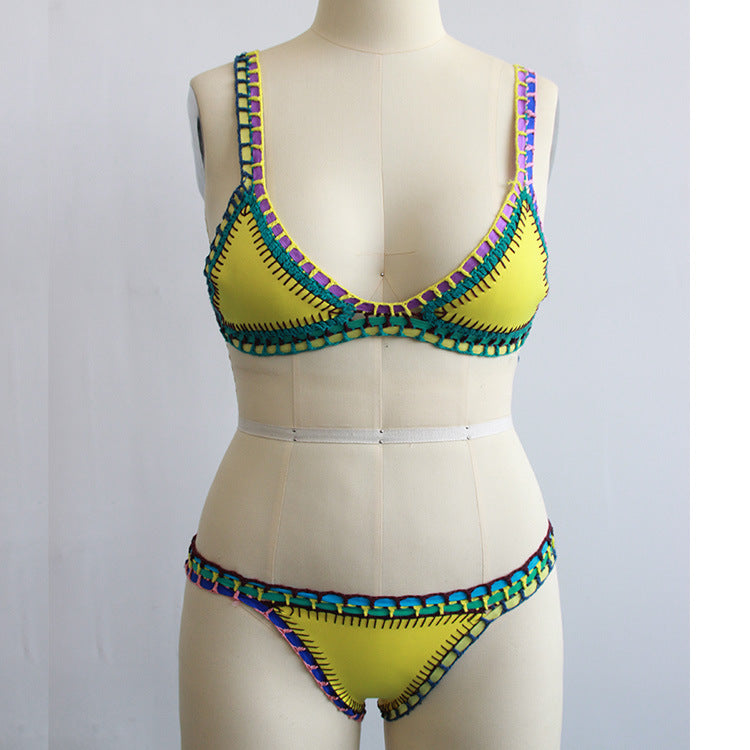 Bikini de plage tissé à la main
