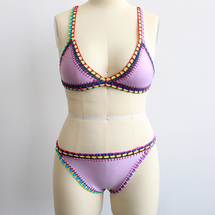 Bikini de plage tissé à la main