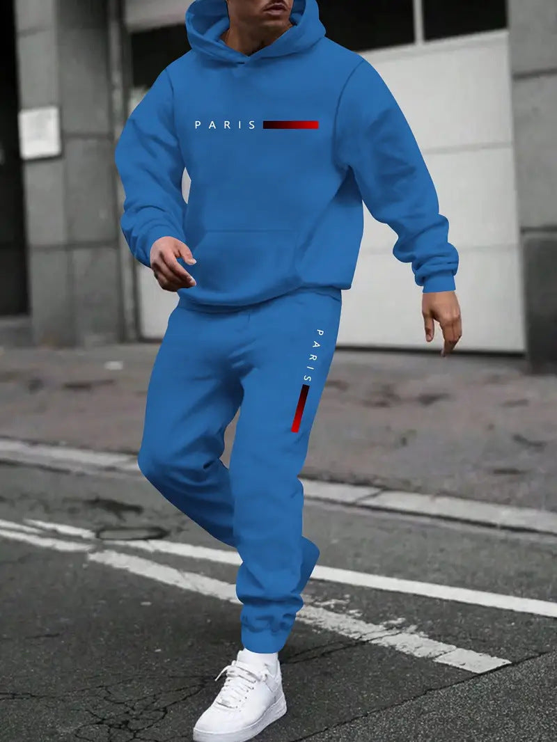 Ensemble sweat et pantalon imprimé mode homme