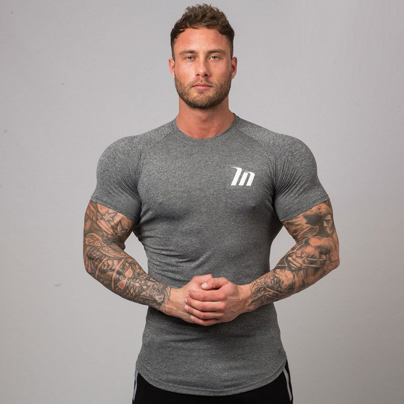 T-shirt de sport moulant à séchage rapide