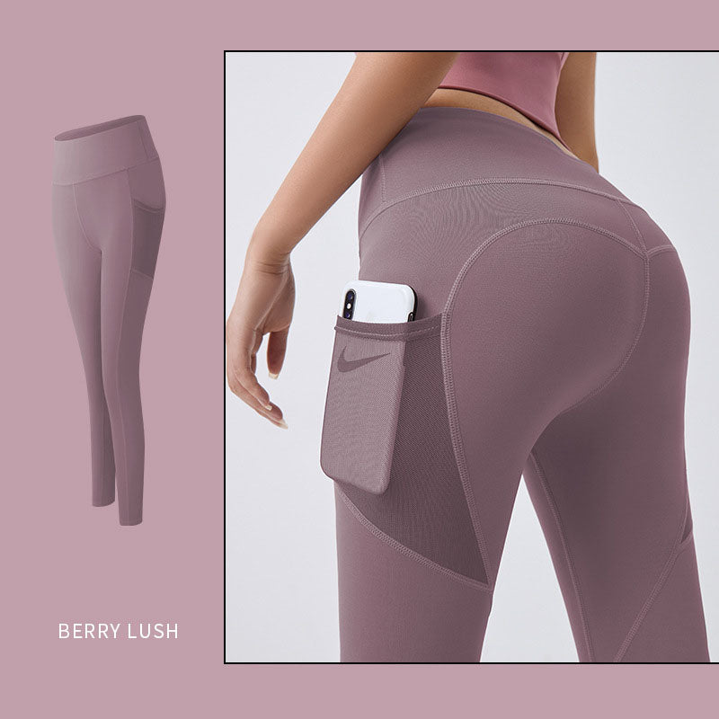 Legging de yoga femme taille haute avec poche