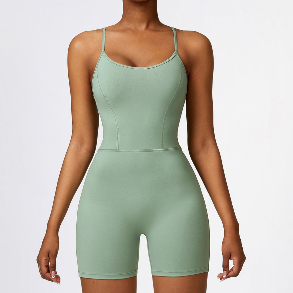 Combinaison de yoga gainante et galbe-fesses