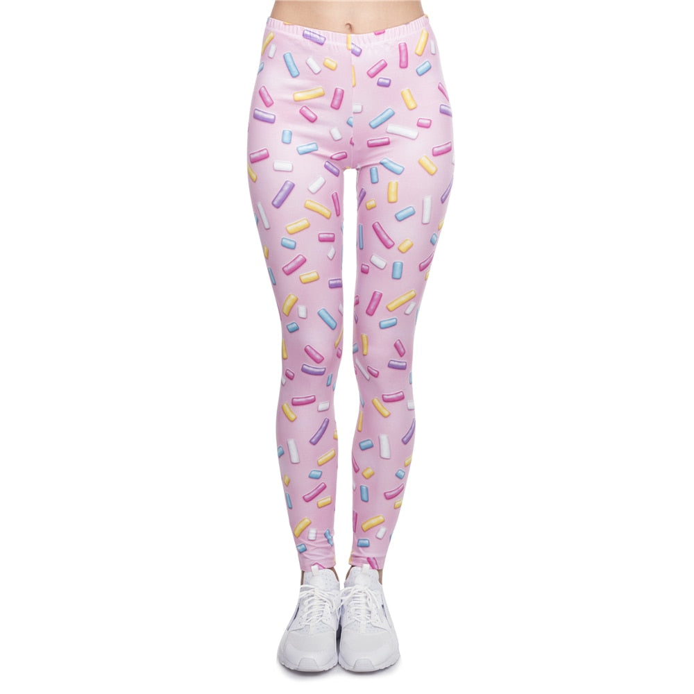 Legging de sport court imprimé