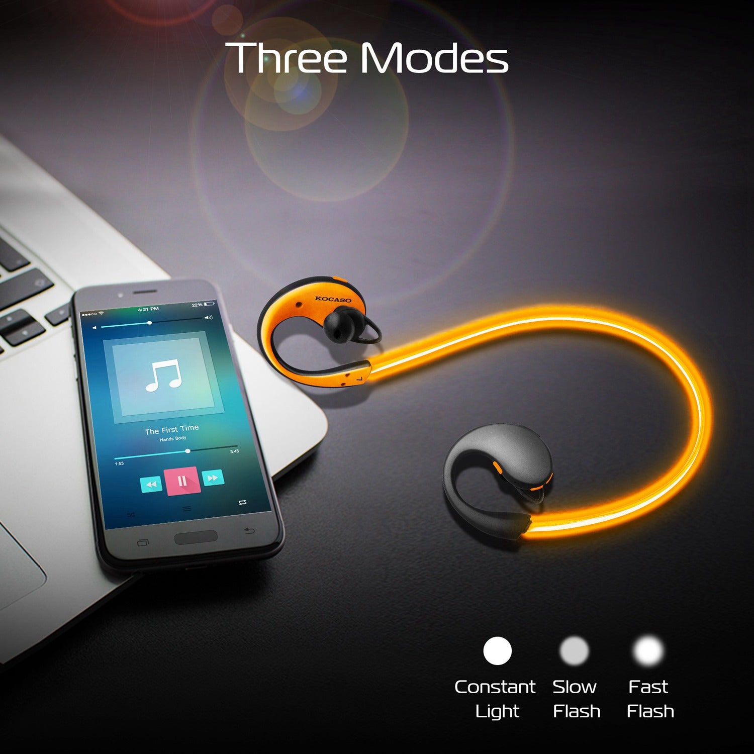 Casque sport sans fil Bluetooth avec micro