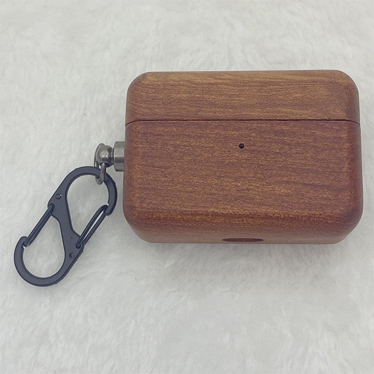 Coque bois pour écouteurs Bluetooth (compatible Apple)