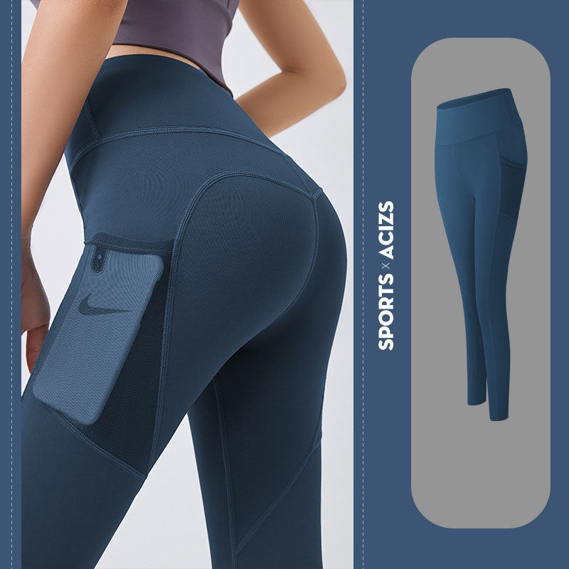 Legging de yoga femme taille haute avec poche