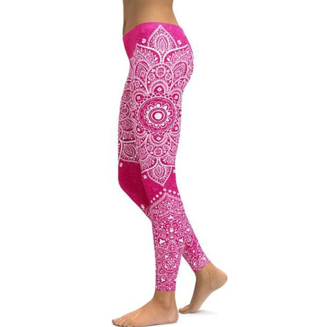 Pantalon de yoga imprimé femme fitness