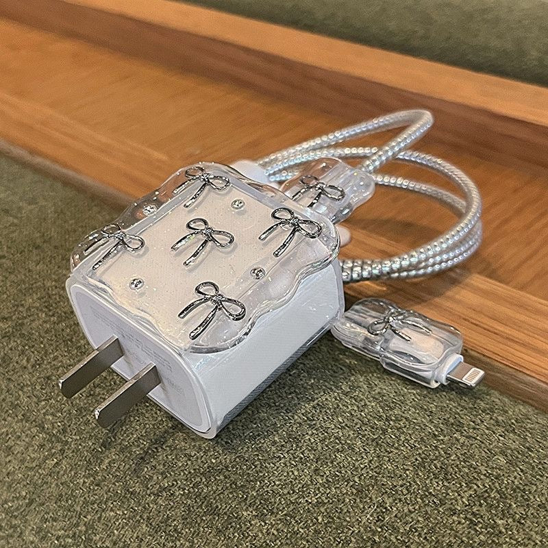Coque chargeur 20W nœud fille époxy