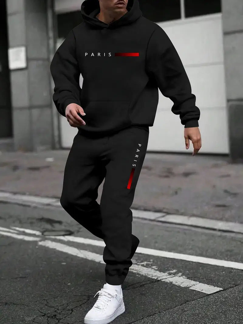 Ensemble sweat et pantalon imprimé mode homme