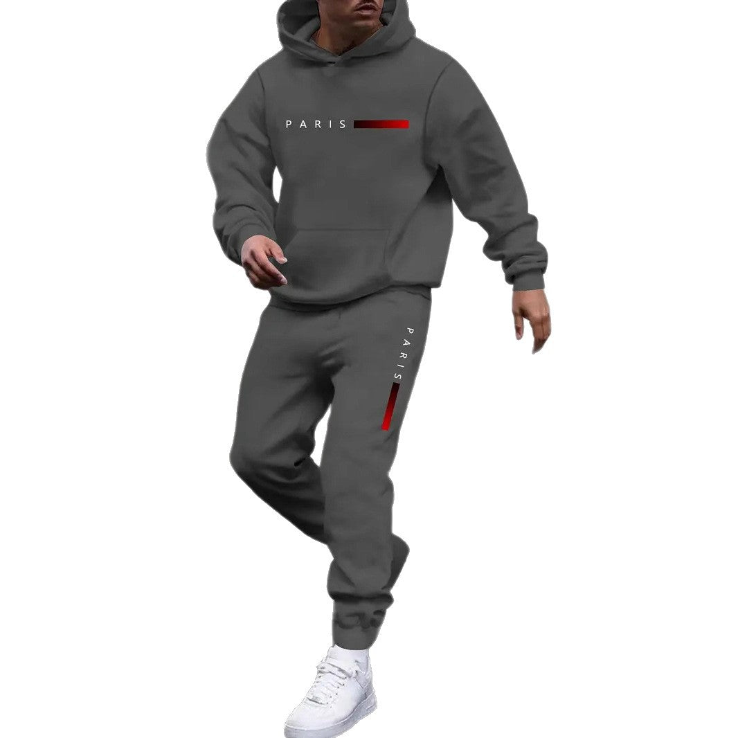 Ensemble sweat et pantalon imprimé mode homme