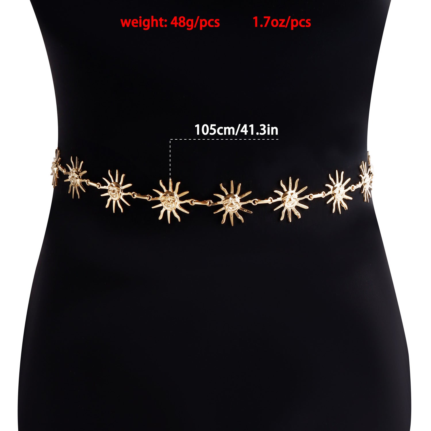 Chaîne de taille accessoire de robe