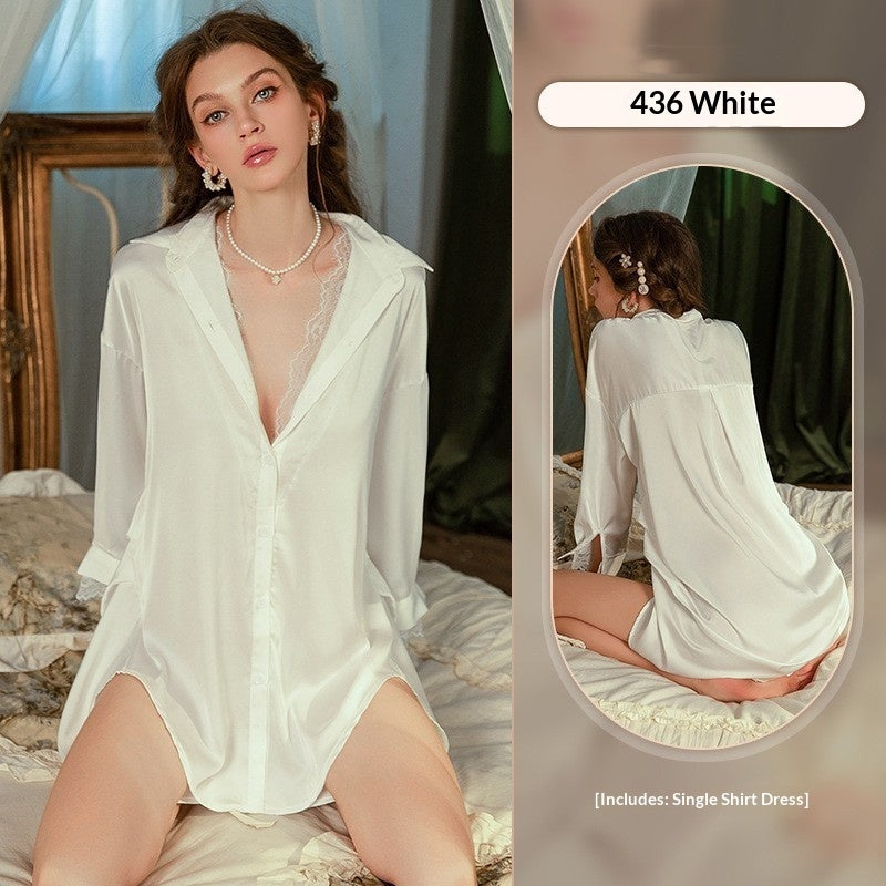 Robe de nuit d'été style boyfriend