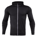 T-shirt de sport zippé manches longues