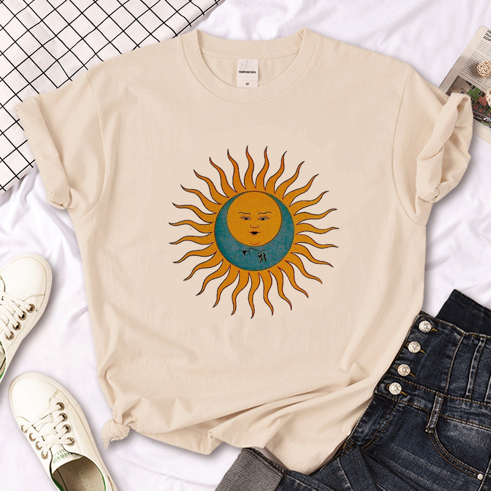 T-shirt femme gothique triple lune sorcière