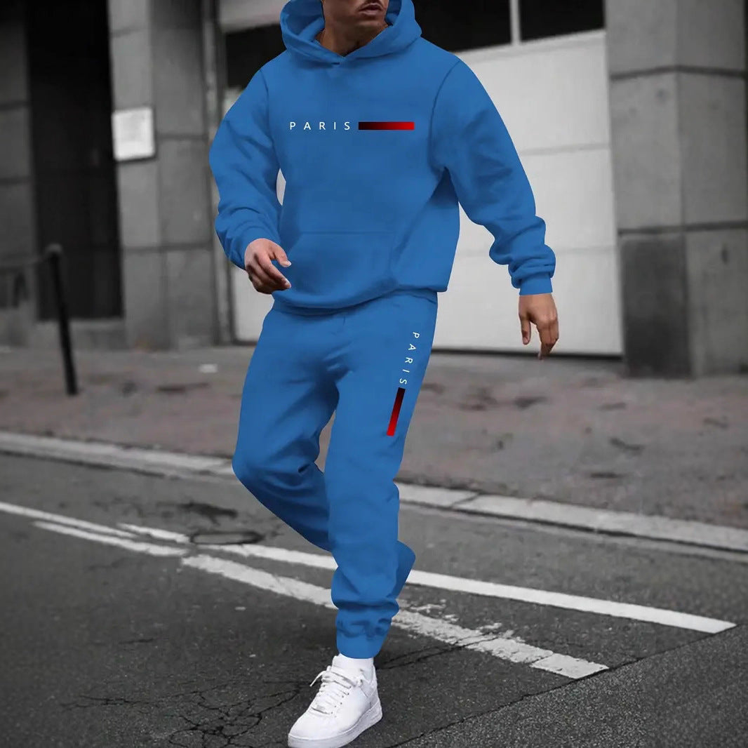 Ensemble sweat et pantalon imprimé mode homme