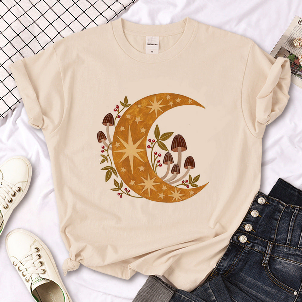 T-shirt femme gothique triple lune sorcière