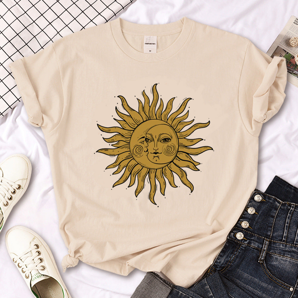 T-shirt femme gothique triple lune sorcière