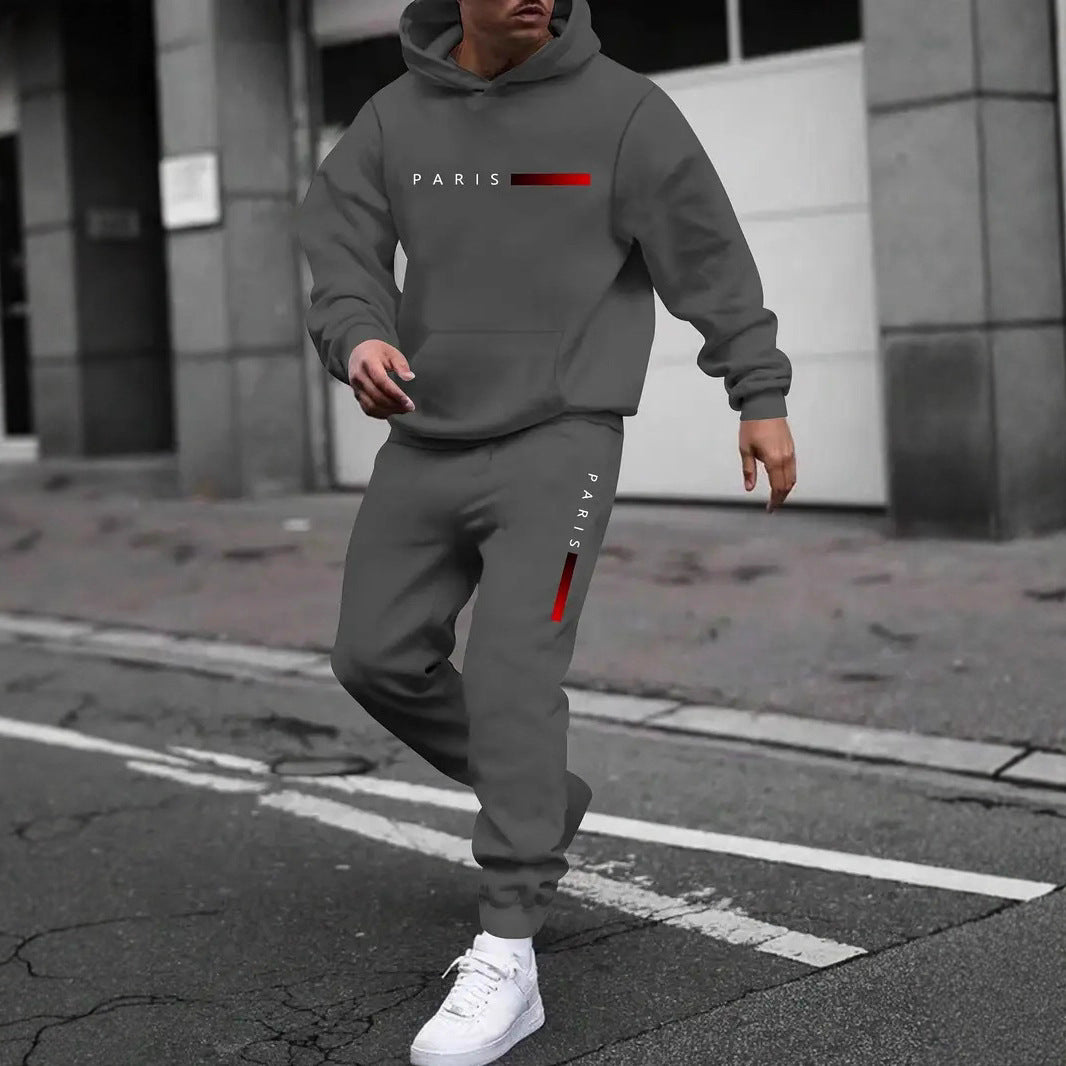 Ensemble sweat et pantalon imprimé mode homme