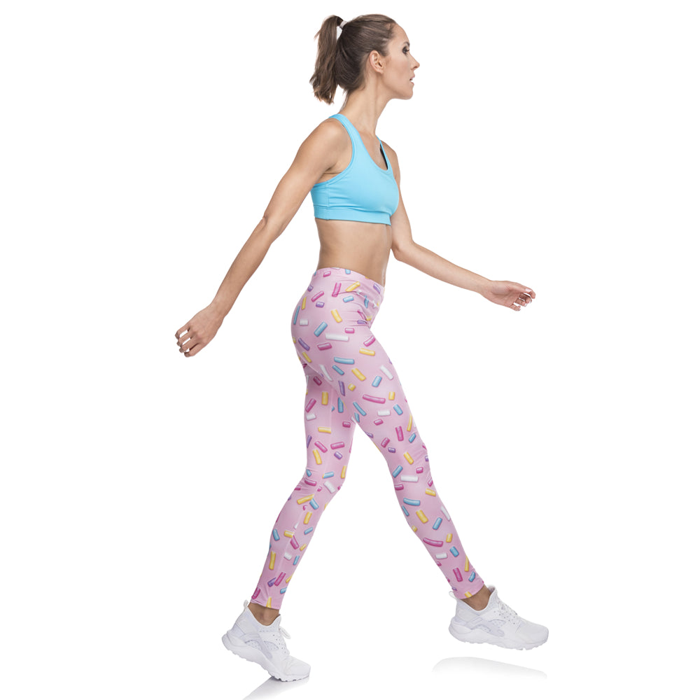 Legging de sport court imprimé