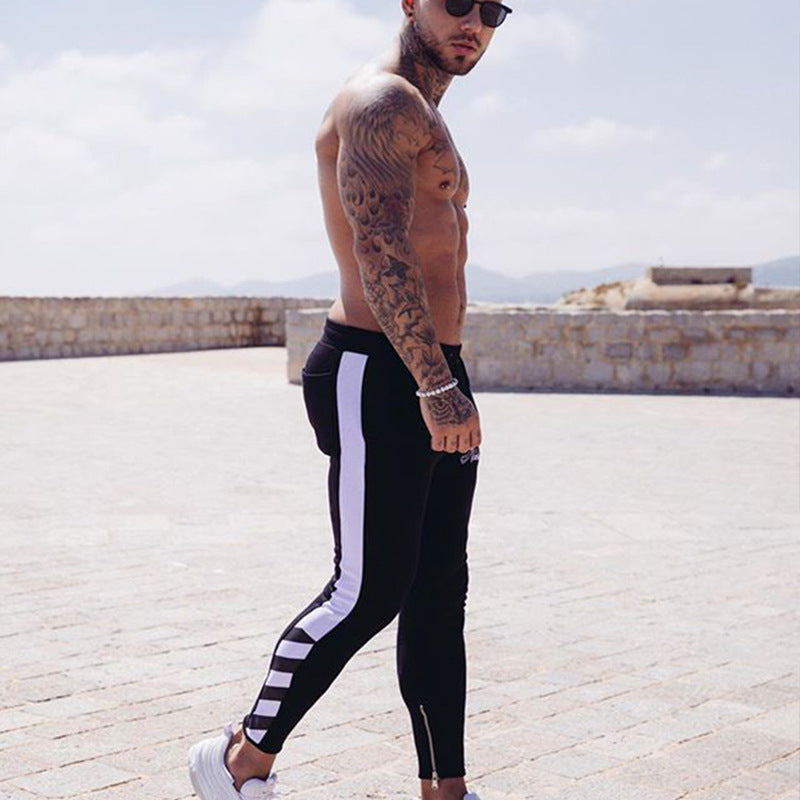 Pantalon slim de running casual sport homme