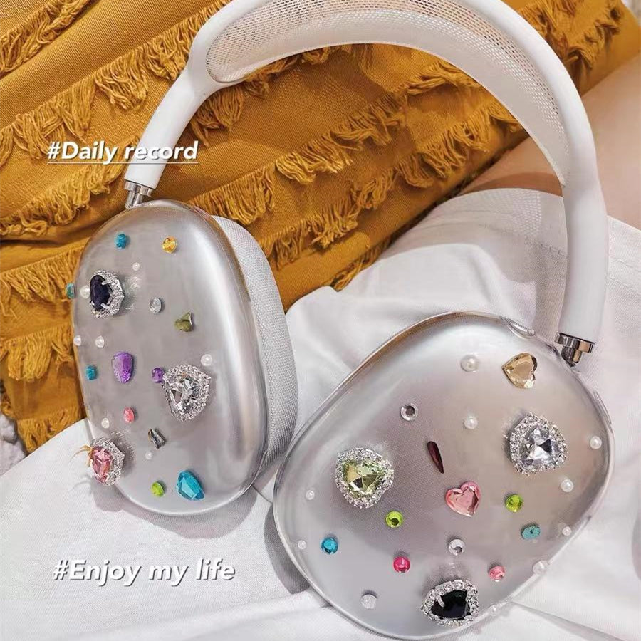 Coque transparente Bluetooth gemme colorée
